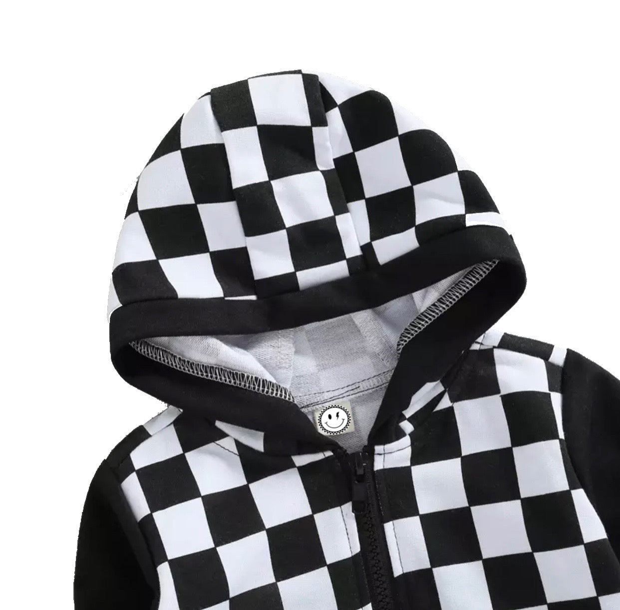 Checkered Hoodies For Kids - Zip-Up Hoodie - TruVibeStyle