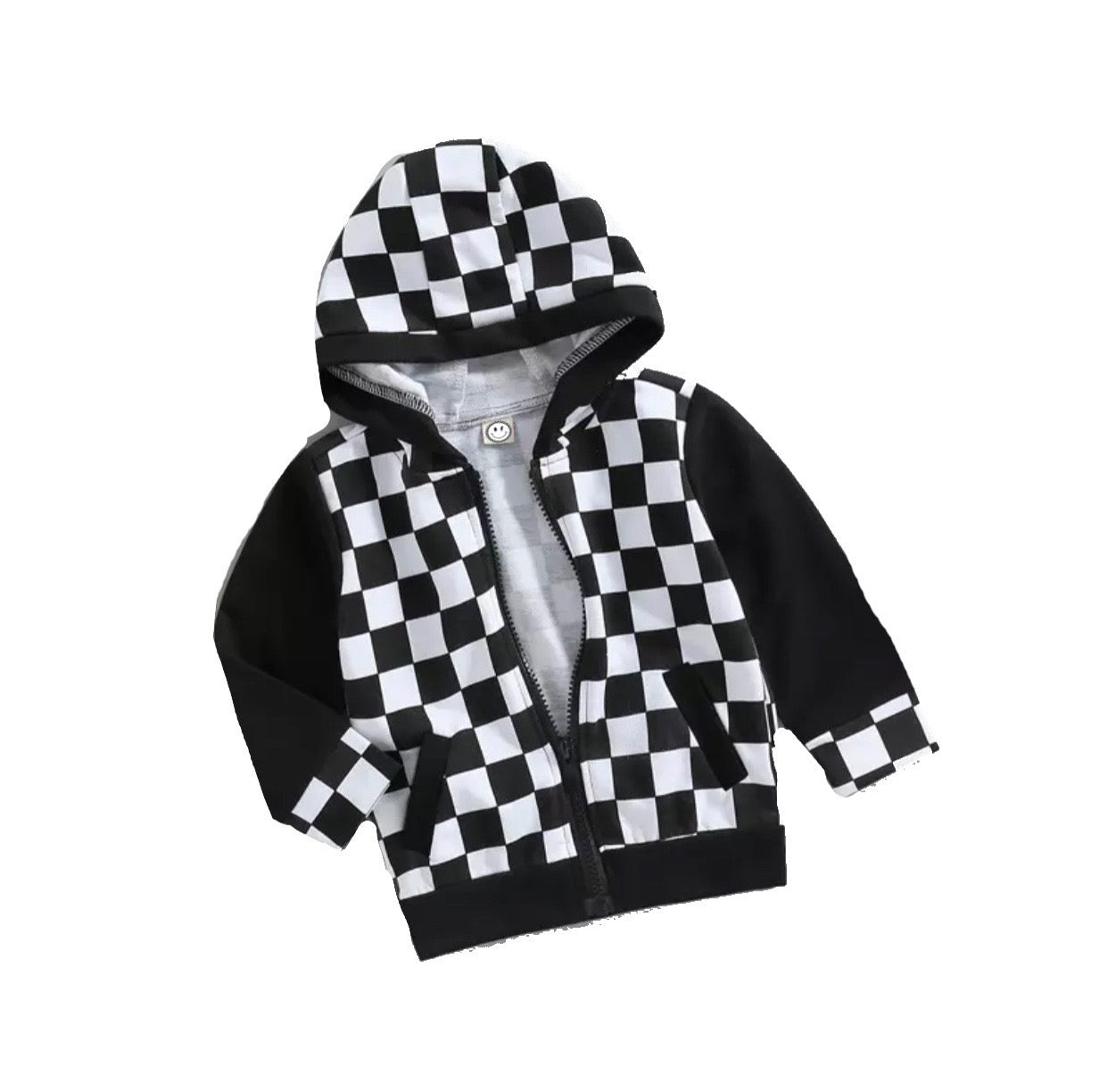 Checkered Hoodies For Kids - Zip-Up Hoodie - TruVibeStyle