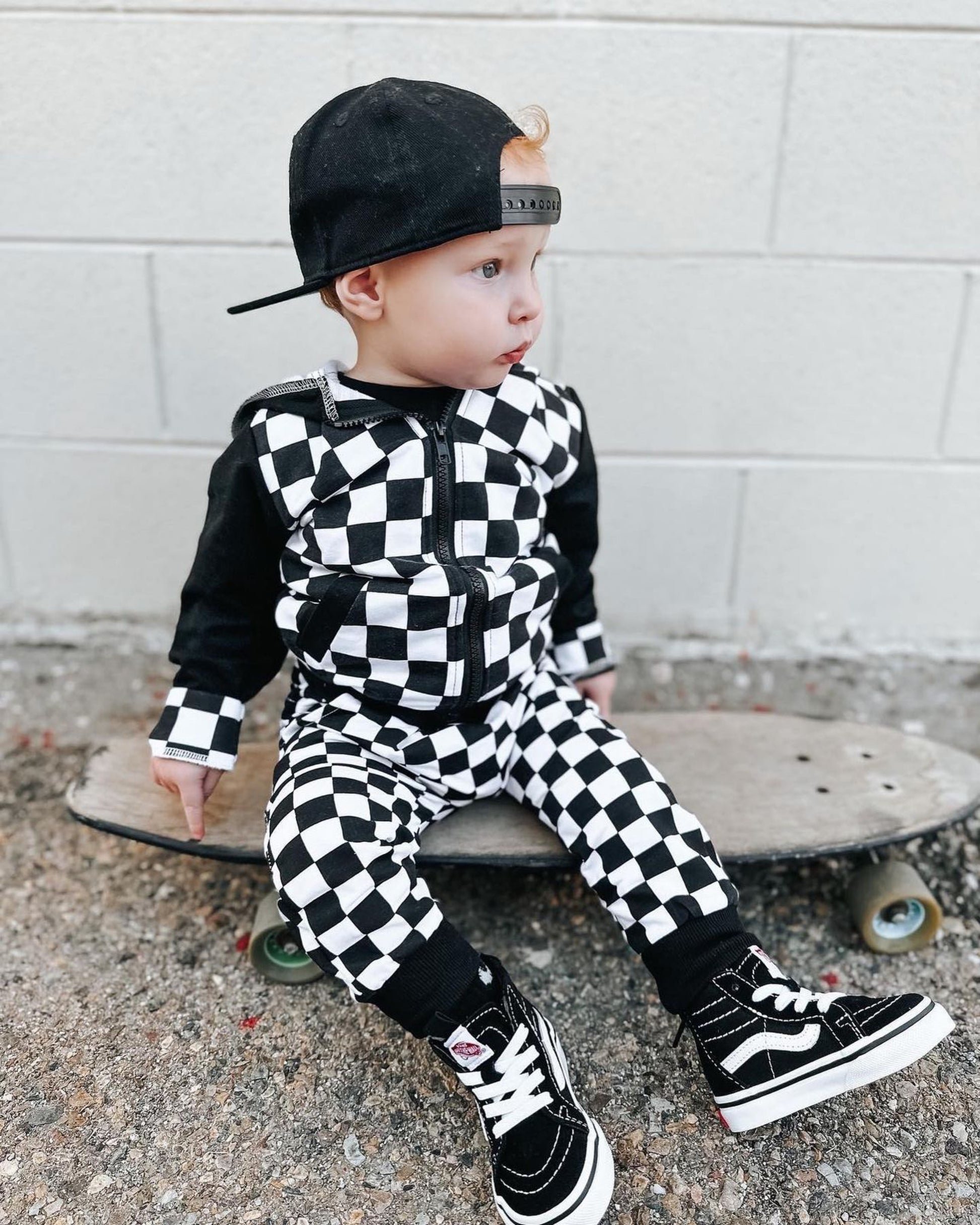 Checkered Hoodies For Kids - Zip-Up Hoodie - TruVibeStyle