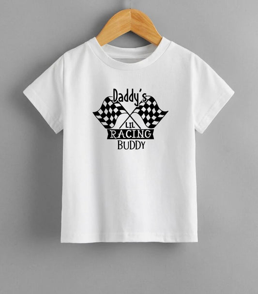 Cool Printed Tees Toddler - Daddi's Lil Racing Buddy - TruVibeStyle