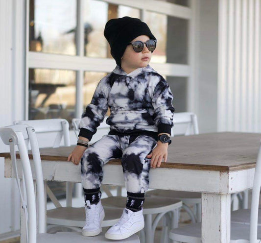 Tie Dye T Shirts For Kids - Mono B&W Tie Dye set - TruVibeStyle