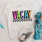 Neon Vacay Checkered - Tee