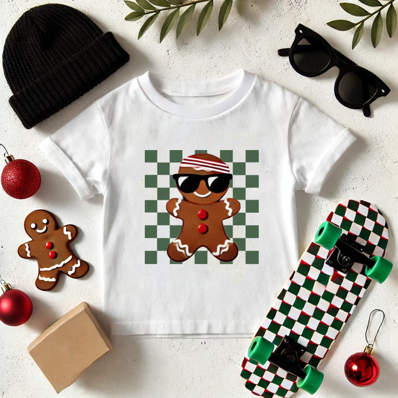 Checker Gingerbread: Tee