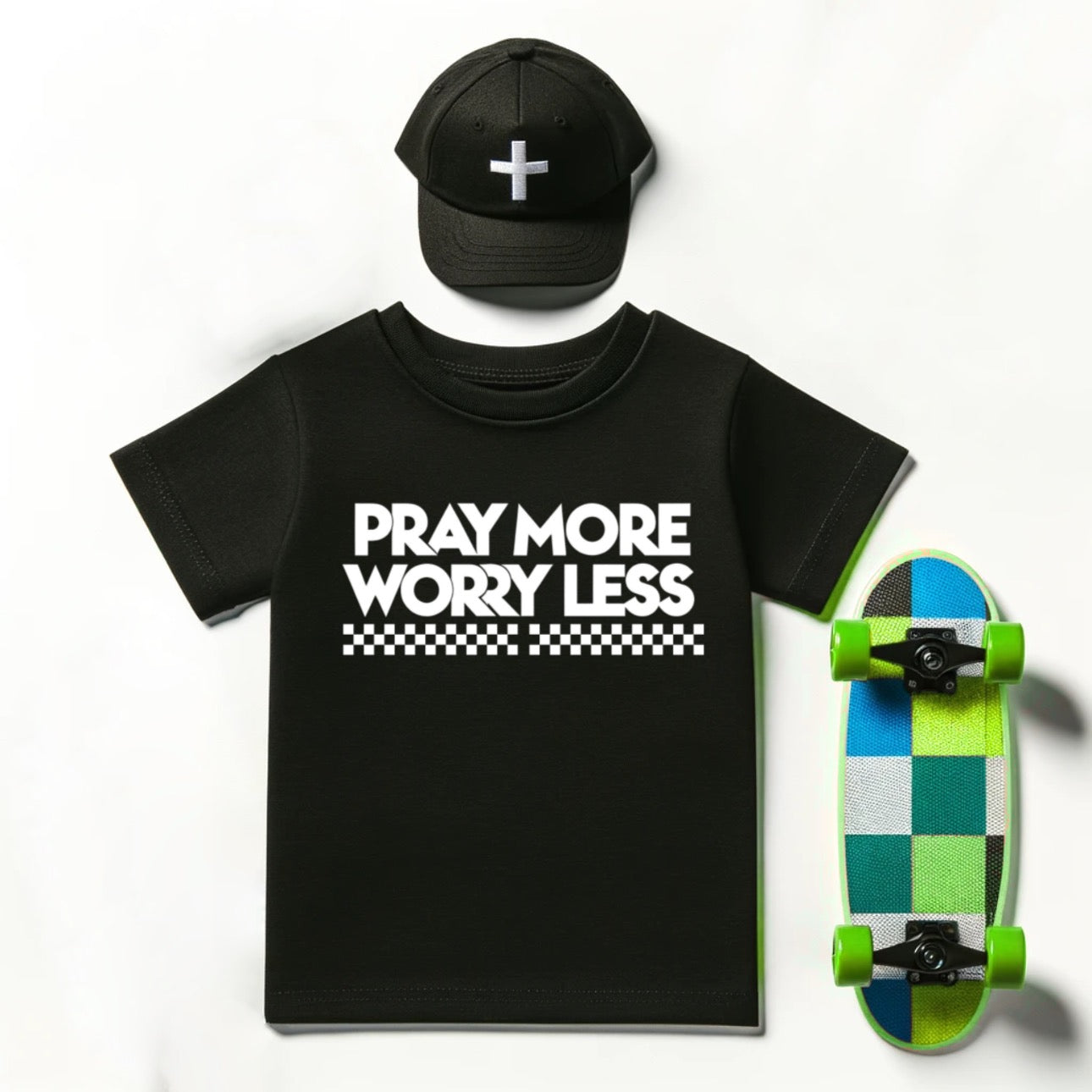 Pray More Worry Less- Toddler Tee