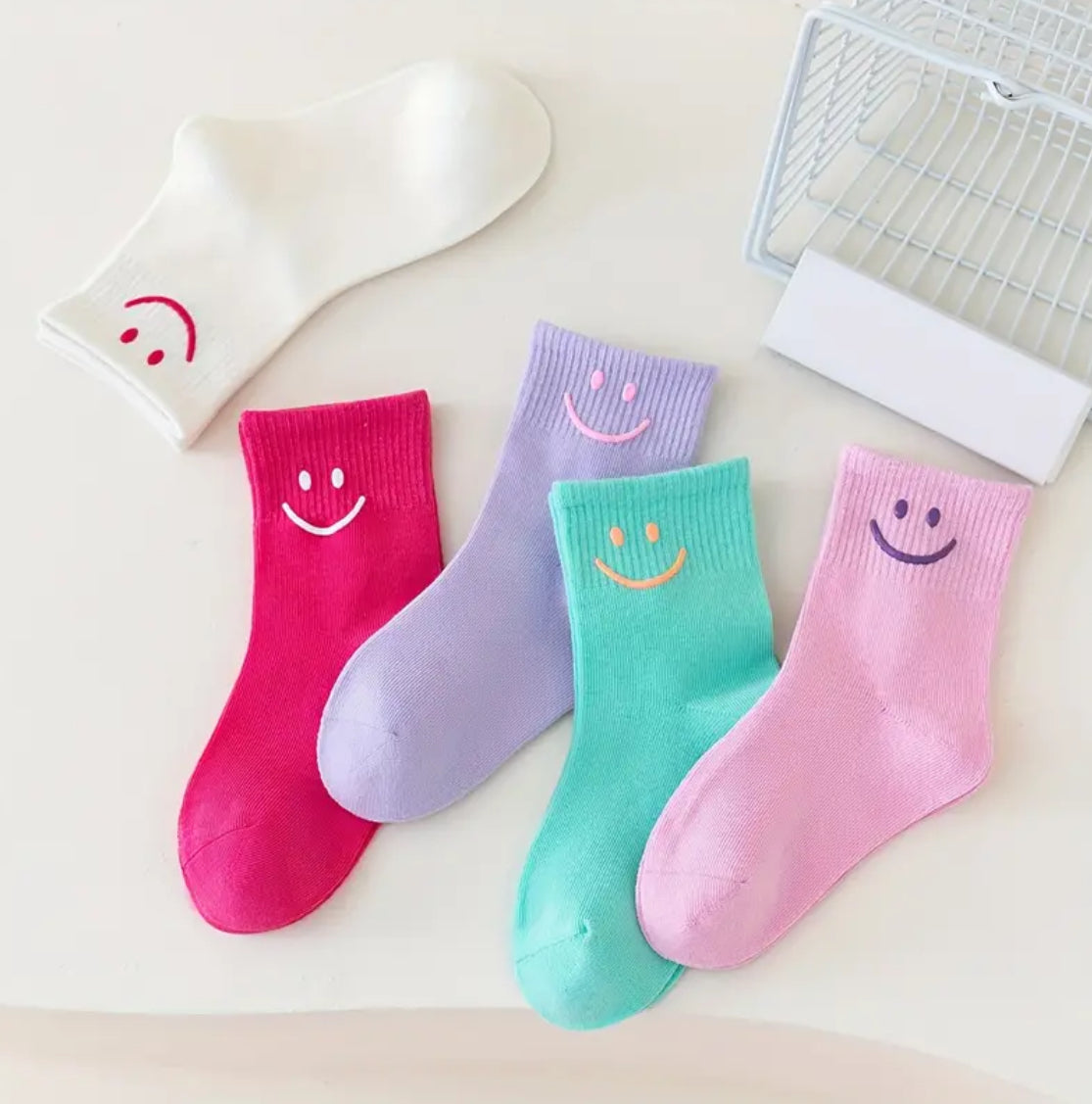 Smiley Socks 2-4Y