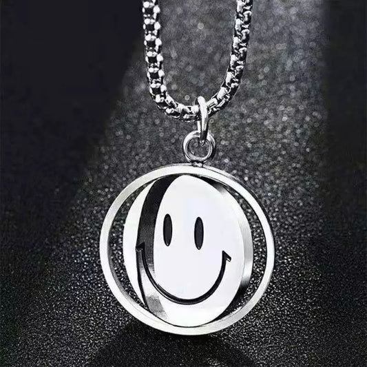 Sad Smiley Charm Necklace - Sad Necklace - TruVibeStyle