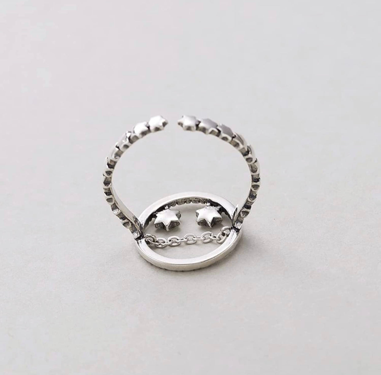 Sterling Silver Rings - Sterling silver Smiley ring - TruVibeStyle