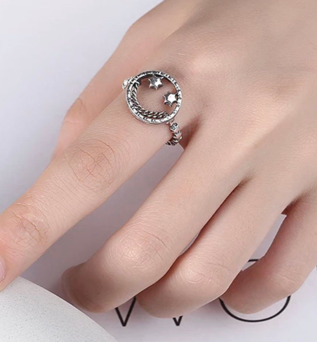 Sterling Silver Rings - Sterling silver Smiley ring - TruVibeStyle