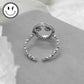 Sterling Silver Rings - Sterling silver Smiley ring - TruVibeStyle