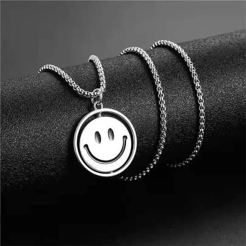 Sad Smiley Charm Necklace - Sad Necklace - TruVibeStyle